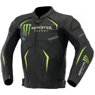 Monster Energy Street Motorcycle Racing Leather Jacket